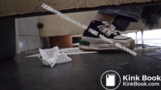 Beautiful girl poops in the toilet 42