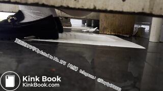 Beautiful girl poops in the toilet 43