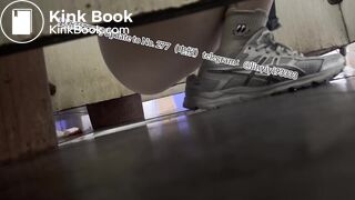 Beautiful girl poops in the toilet 44