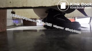 Beautiful girl poops in the toilet 45