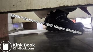 Beautiful girl poops in the toilet 45