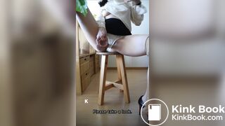 I pretend to be an office lady and masturbate in a solo show while fantasizing about a naughty relat