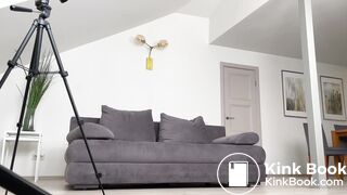 9 guys fuck in the ass, pissed and finished off a whore