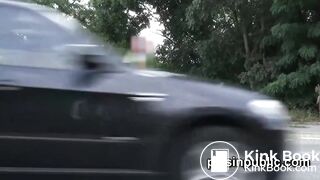 With no other option these girls piss on the rocks and mountains