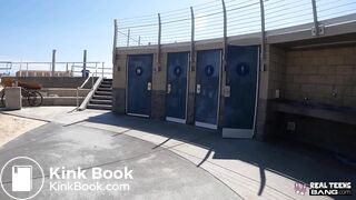 Real Teens - Mickey Violet Sucks A Cock In Public Toilet Before Riding It In The Hotel Room