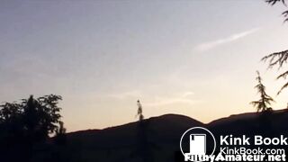 Crazy orgy in a country mansion with rooftop fucking