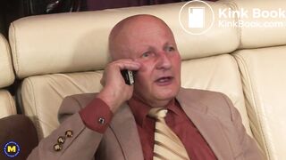 Hot Gets Fucked & Pissed On By Three Dirty Old Men In Hardcore Gangbang