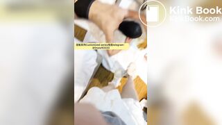 Beautiful girl poops in the toilet 48