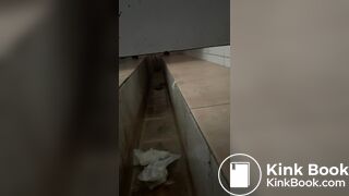 Beautiful girl poops in the toilet 50