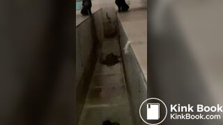 Beautiful girl poops in the toilet 50