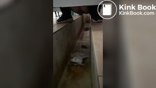 Beautiful girl poops in the toilet 50