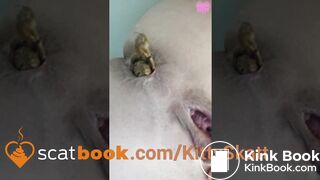 close up shitting - video 2