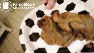 Shitting in a plate - video 2