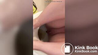 Cute girl selfie poop 2