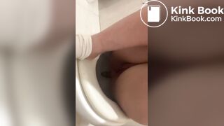 Cute girl selfie poop