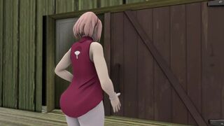 Sakura and Sarada Farting togheter
