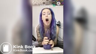 Hot girl dirty ATM dildo