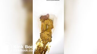 Asian girl poops and moans