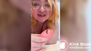 scat slave girl eats shit off of dirty buttplug
