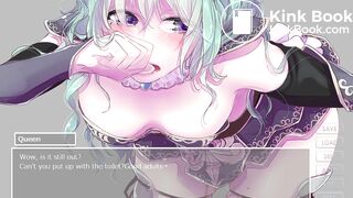 Anime Woman knight shit her pant in public crowd