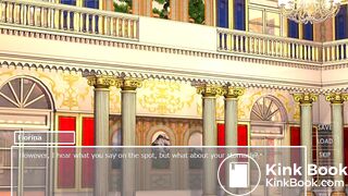 Anime Woman knight shit her pant in public crowd