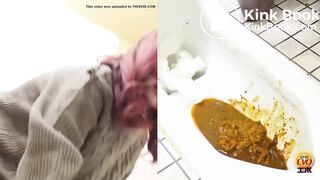 Cute Japanese girl Diarrhea In Squat toilet - video 4