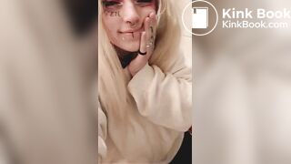 Emo Girl Diarrhea on Toilet Several Times