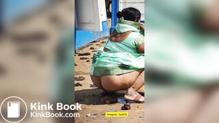 INDIAN BBW TAKES HUGE SHIT OPENLY IN PUBLIC TOILET AREA