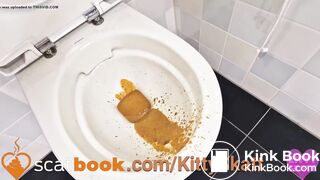 Farty diarrhea in toilet!