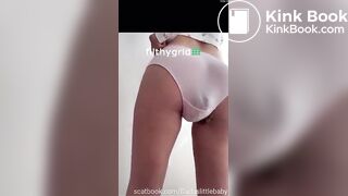 nice ass panty poop - video 2