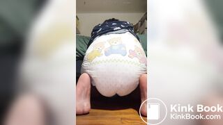 Sexy Hot Black Girl Moany & Messy Diaper Poop