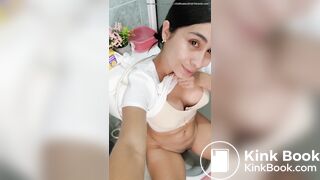 Taking A Big Shit on the Toilet