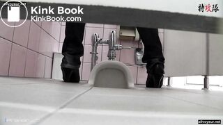A cute woman tries her best to get out the poop