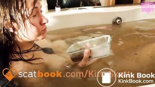 Poop fart in bath 2