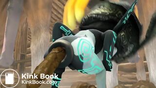 Midna poos at a stable