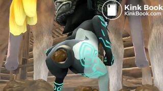 Midna poos at a stable