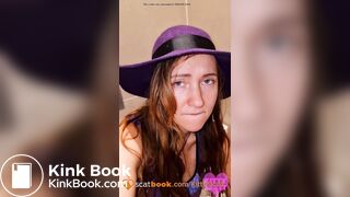 Standing poop and piss on toilet - video 3