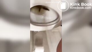 Ex Girlfriend laughing at her footlong turd