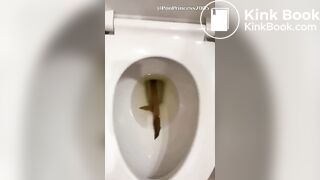 Ex Girlfriend laughing at her footlong turd