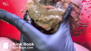 Feeding slave with my friend