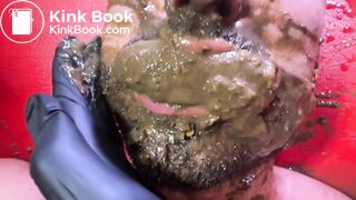 Feeding slave with my friend