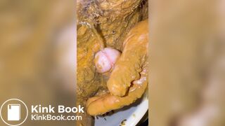 Creamy penis with pop and p...