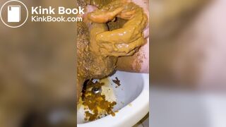 Creamy penis with pop and p...