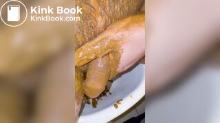 Creamy penis with pop and p...