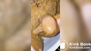Creamy penis with pop and p...