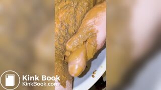 Creamy penis with pop and p...