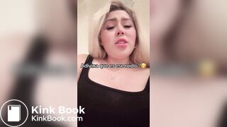 Blonde mexican girl pooping
