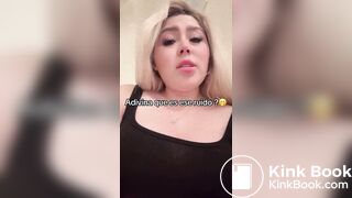 Blonde mexican girl pooping