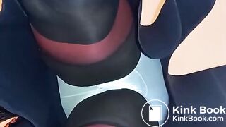 BlueGirl70 Zigzag Seams Upskirt