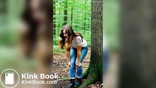 Hot girl Diarrhea outdoor ai